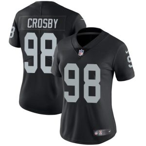 cheap Raiders #98 Maxx Crosby Black Team Color Women's Stitched NFL Vapor Untouchable Limited Jersey