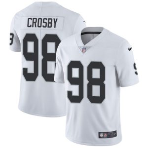 customized Raiders #98 Maxx Crosby White Men's Stitched NFL Vapor Untouchable Limited Jersey