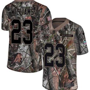 wholesale Rams #23 Kyren Williams Camo Men's Stitched NFL Limited Rush Realtree Jersey