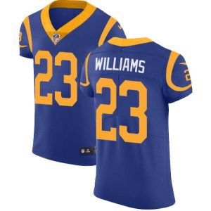 authentic Rams #23 Kyren Williams Royal Blue Alternate Men's Stitched NFL Vapor Untouchable Elite Jersey