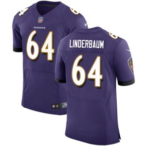 wholesale Ravens #64 Tyler Linderbaum Purple Team Color Men's Stitched NFL Vapor Untouchable Elite Jersey