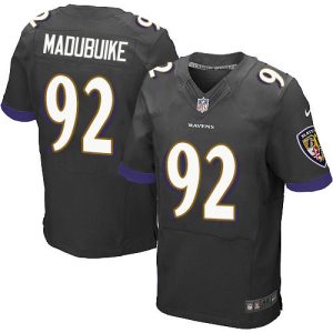 Ravens #92 Justin Madubuike Black Alternate Men's Stitched NFL New Elite Jersey