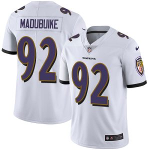 authentic Ravens #92 Justin Madubuike White Men's Stitched NFL Vapor Untouchable Limited Jersey