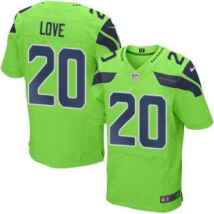 Seahawks #20 Julian Love Green Men's Stitched NFL Elite Rush Jersey