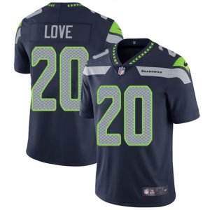 seahawks #20 julian love steel blue team color men's stitched nfl vapor untouchable limited wholesale jersey