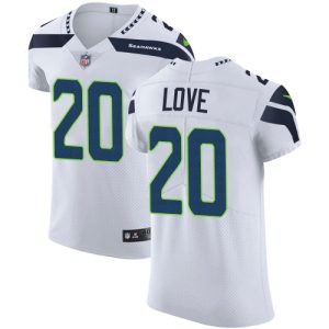 Seahawks #20 Julian Love White Men's Stitched NFL New Elite Jersey