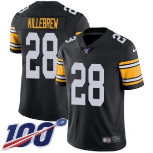 steelers #28 miles killebrew black alternate youth stitched nfl 100th season vapor limited cheap jersey