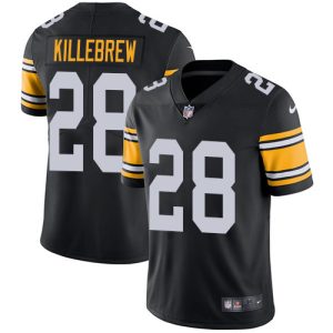 wholesale Steelers #28 Miles Killebrew Black Alternate Youth Stitched NFL Vapor Untouchable Limited Jersey