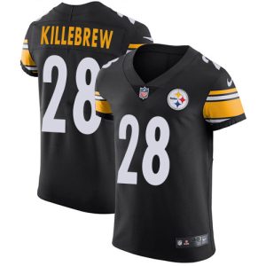 youth Steelers #28 Miles Killebrew Black Team Color Men's Stitched NFL Vapor Untouchable Elite Jersey