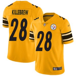 steelers #28 miles killebrew gold men's stitched nfl limited inverted legend limited jersey