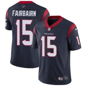 authentic Texans #15 Ka'imi Fairbairn Navy Blue Team Color Men's Stitched NFL Vapor Untouchable Limited Jersey