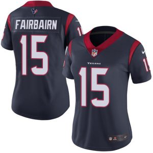 Texans #15 Ka'imi Fairbairn Navy Blue Team Color Women's Stitched NFL Vapor Untouchable Limited Jersey