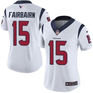 Texans #15 Ka'imi Fairbairn White Women's Stitched NFL Vapor Untouchable Limited Jersey