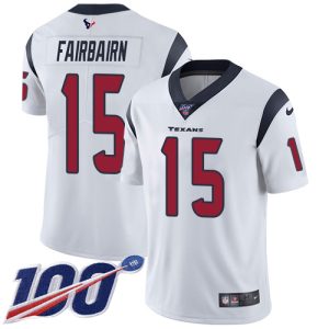 Texans #15 Ka'imi Fairbairn White Youth Stitched NFL 100th Season Vapor Untouchable Limited Jersey