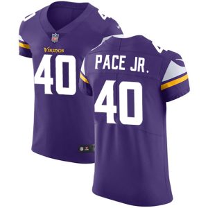 Vikings #40 Ivan Pace Jr. Purple Team Color Men's Stitched NFL Vapor Untouchable Elite Jersey