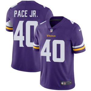 wholesale Vikings #40 Ivan Pace Jr. Purple Team Color Men's Stitched NFL Vapor Untouchable Limited Jersey