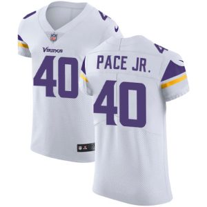 limited Vikings #40 Ivan Pace Jr. White Men's Stitched NFL New Elite Jersey